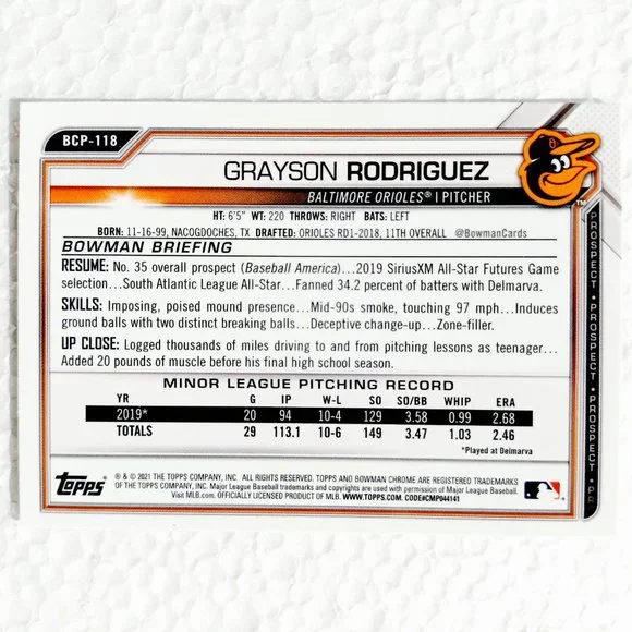 Baltimore Orioles 6 Card Lot - BSBL [3_1] - Picture 5 of 13